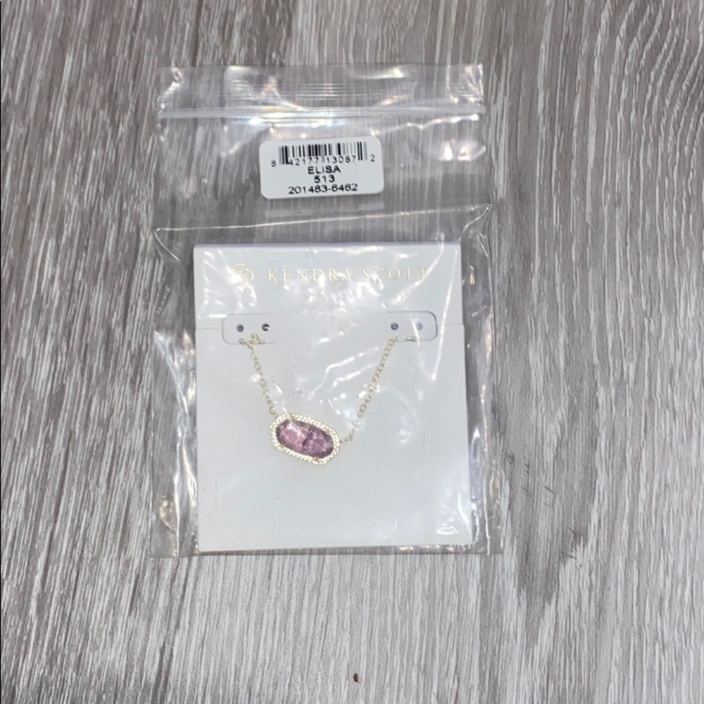 Purple and gold Kendra Scott necklace NEW